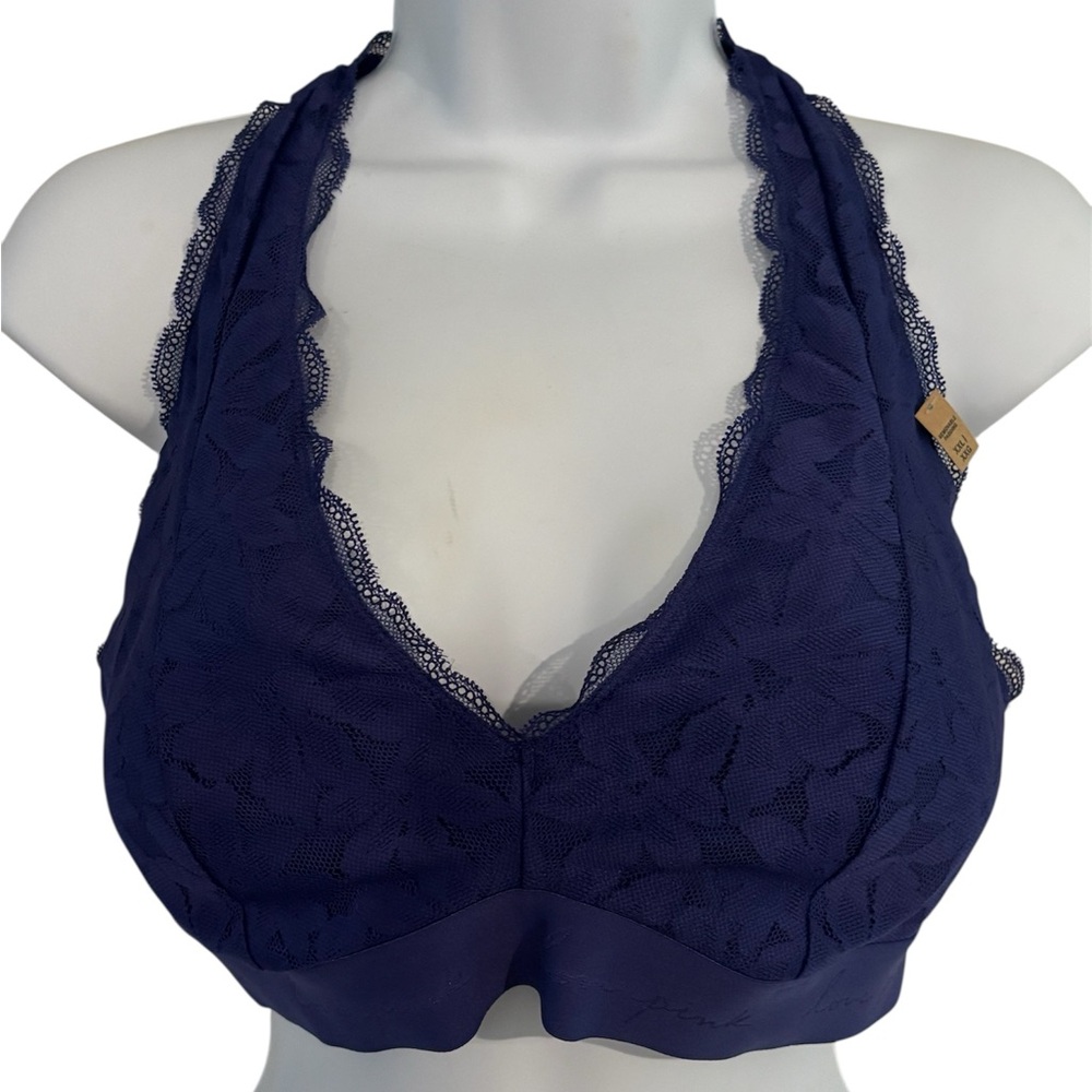 PINK Victoria's Secret Blue Lace Bralette